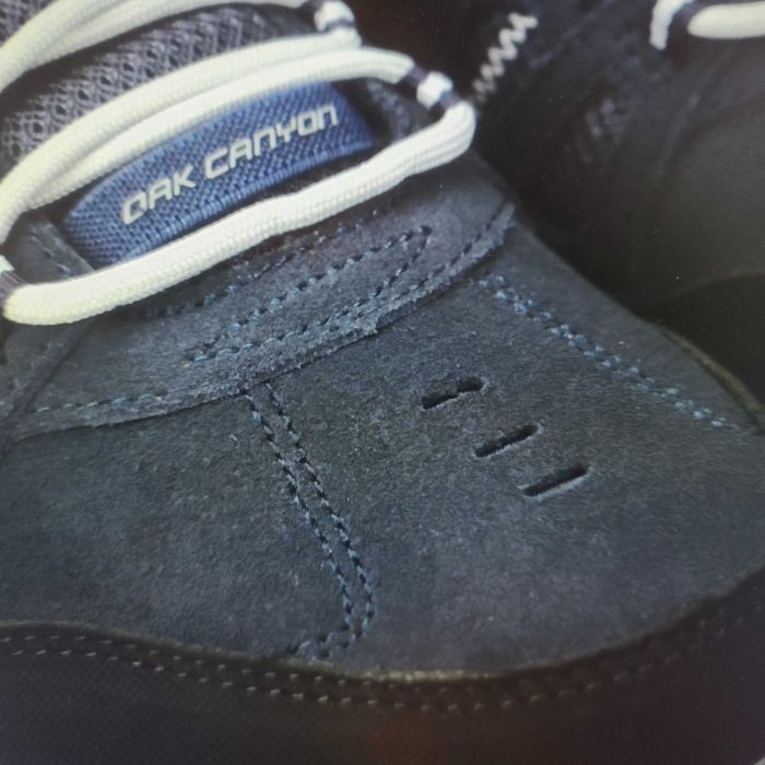 Черевики Skechers Oak Canyon р. 44 сині чоловічі замша/шкіра шнурівка