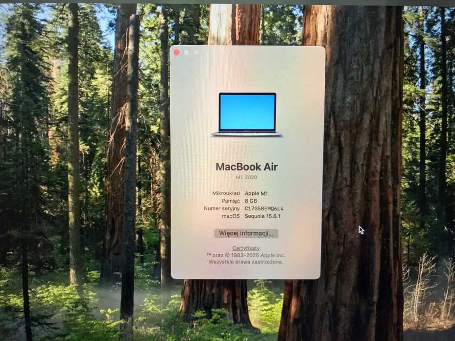 Apple MacBook Air M1 8GB 256GB SSD Retina 13,3” A2337
