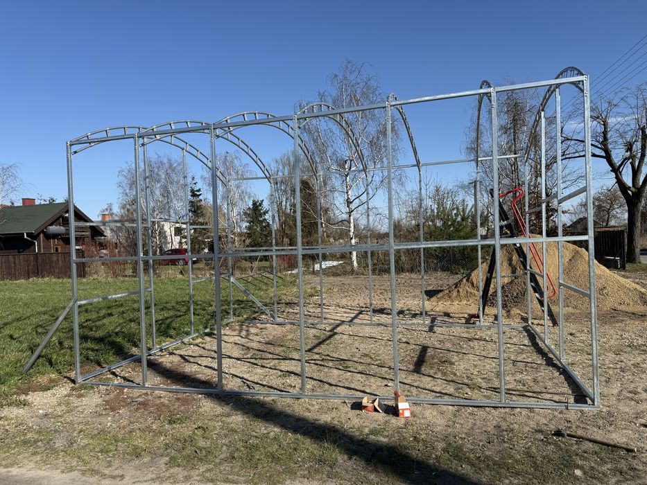 Szklarnia, wiata. Konstrukcja stalowa