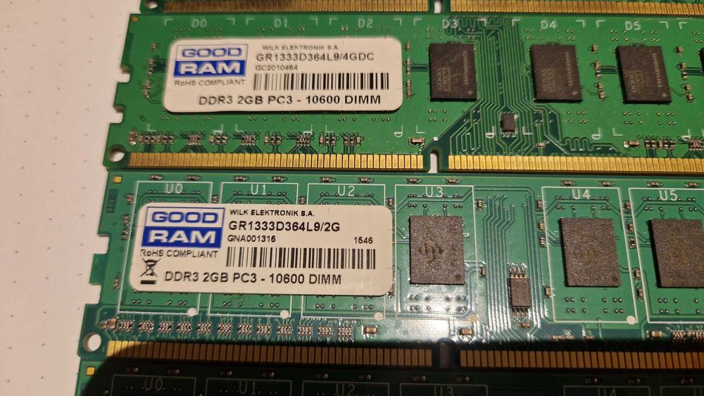 4x2GB pamięć RAM DDR3 Goodram 10600 DIMM