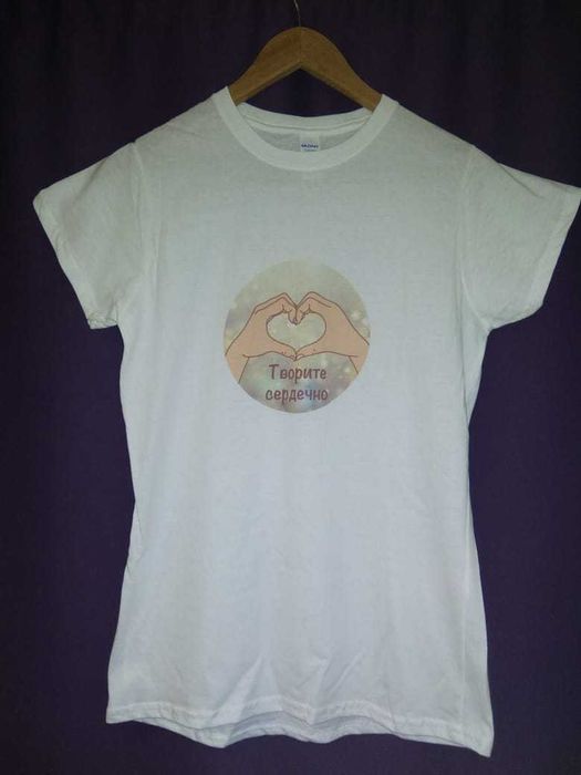 Футболка «Творите сердечно»