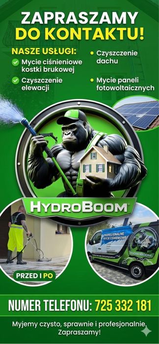 Mycie dachów,elewacji,kostki,paneli fotowoltaicznych