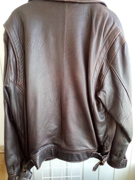 Кожаная мужская куртка