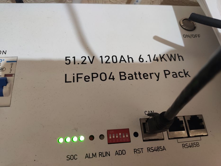 6 kWh акумулятор lifepo4 51,2v 120ah CERRNSS