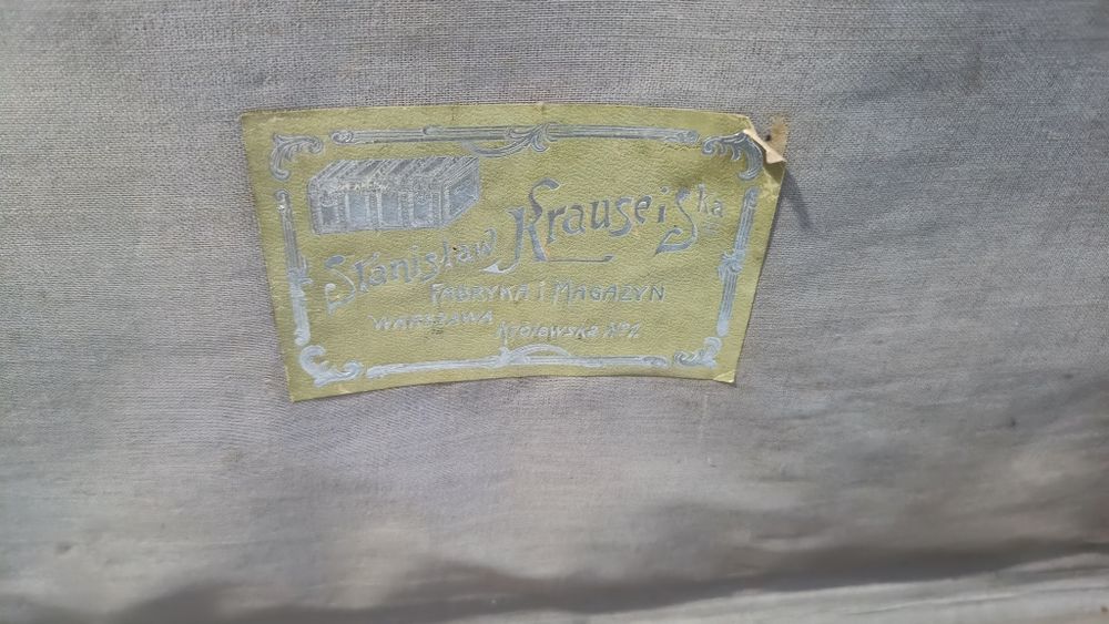 Starą walizka Stanisław Krause Warszawa kufer starocie