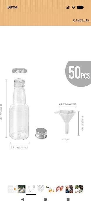 20 Garrafas miniatura
Garrafa de álcool em miniatura transparente, reutilizável, para licor, casamento, lembranças, frigorífico, festas, viagens