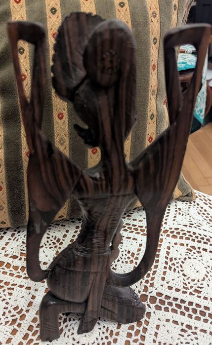 Mistrzowska rzeźba BALI – Heban pasiasty (Macassar) | 32 cm, 0,76 kg