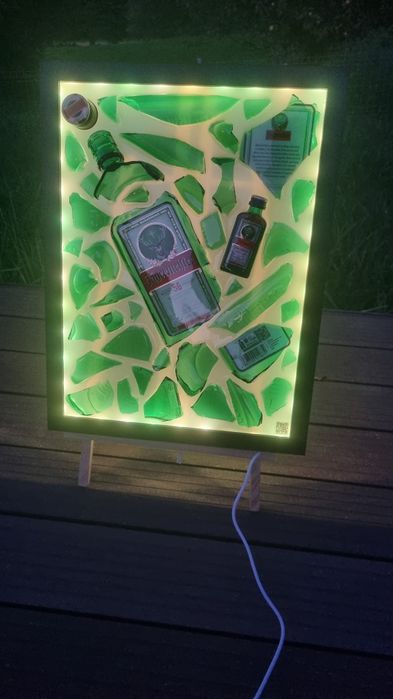 -30% Obraz LED "klasyczny" Jagermeister NOWOCZESNY DESIGN!