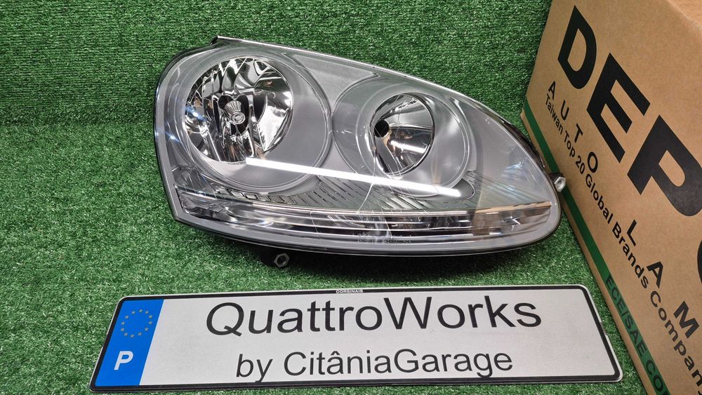 Otica Farol Direito Volkswagen Golf V 1K1 1K5 2003 a 2009 Ref. 441-1171R-LDEM6 NOVO DEPO