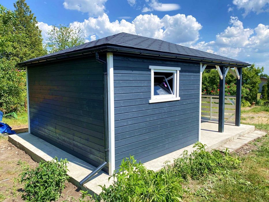 Altana ogrodowa z domkiem narzędziowym Afrodyta 4m x 5,5m - PRODUCENT