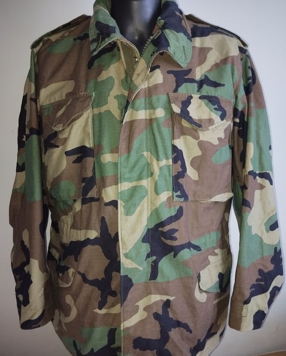 Kurtka US Army M65 kontraktowa camo woodland L