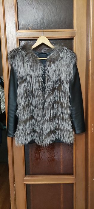 Куртка - жилетка чернобурка