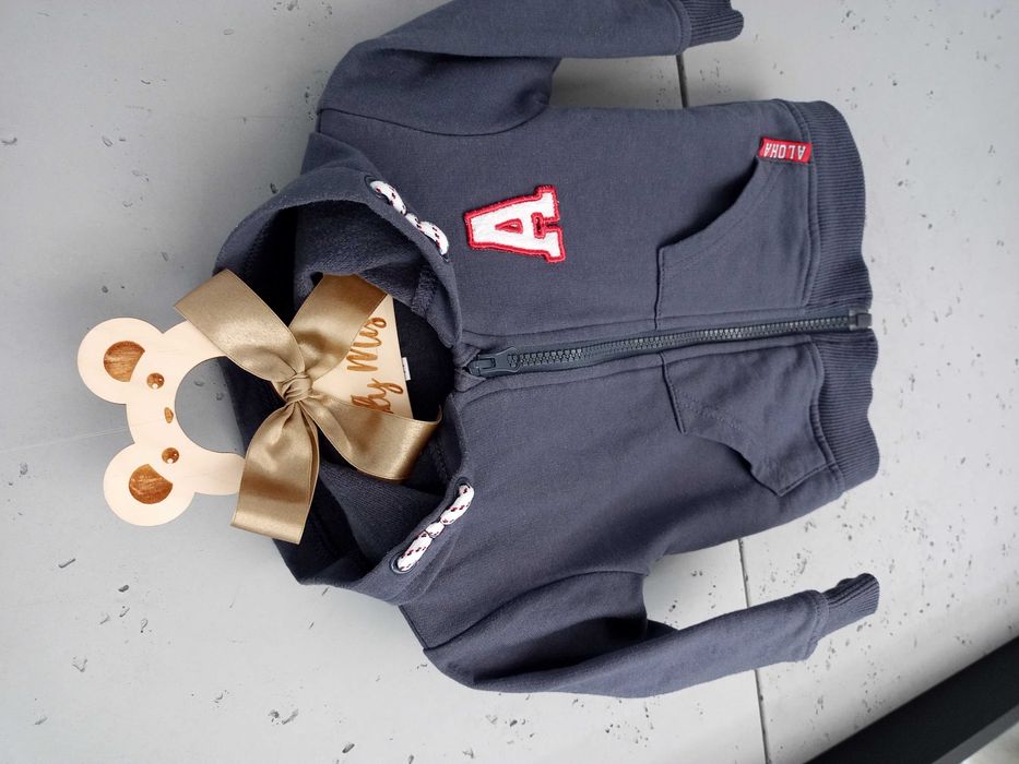 Bluza niemowlęca z kapturem r.74 Aloha