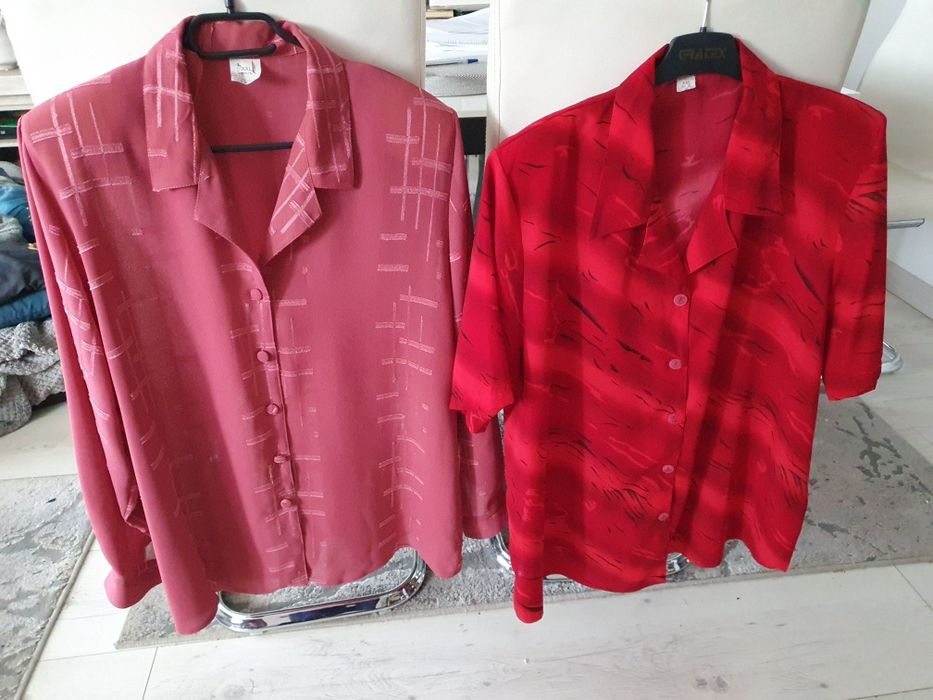 Bluzka damska elegancka 2 sztuki XXL