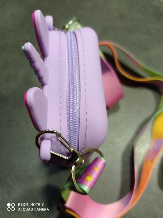 Torebka popit fioletowy jednorożec