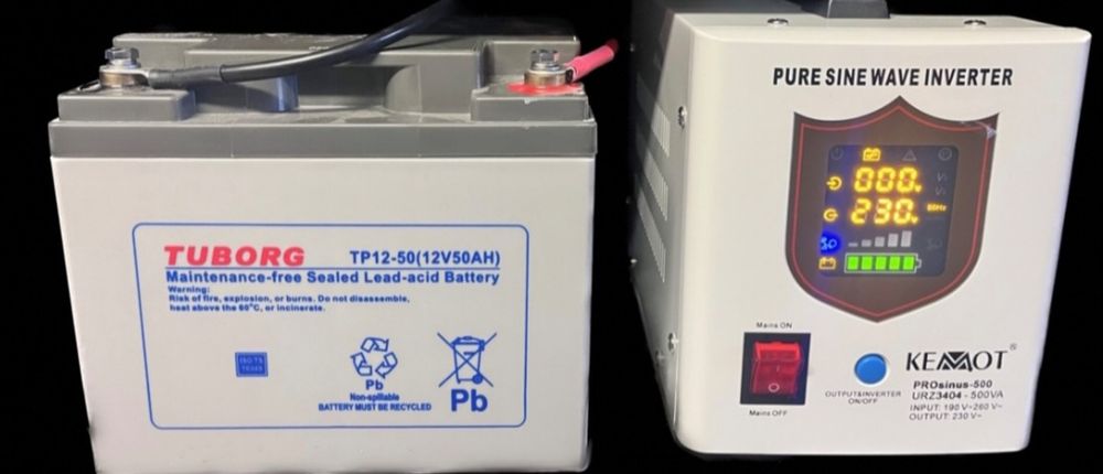 ДБЖ •Джерело безперебійного живлення• ИБП Kemot 500 VA/300вт• інвертор