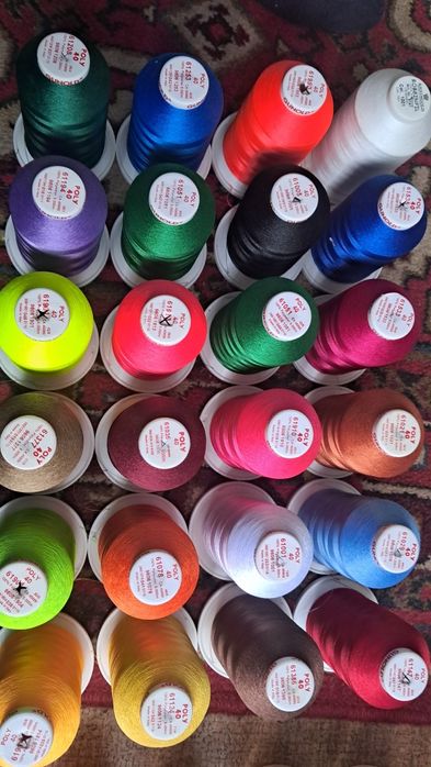 .Продаю ниткиGUNOLD  до вишивальної машинки 58 катушок  POLY, SULKY