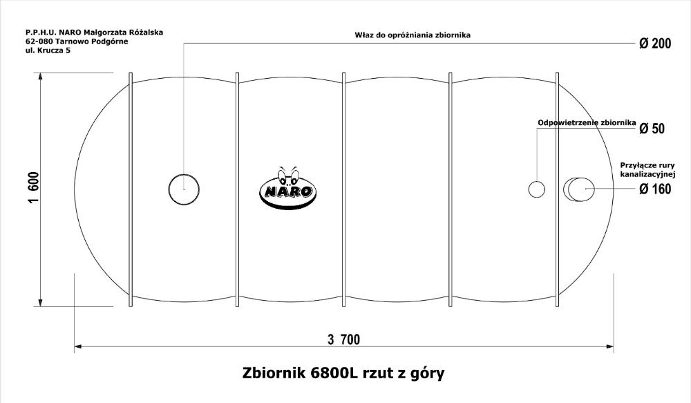 Szambo ekologiczne - szamba - zbiornik na deszczówkę 6800 litrów.
