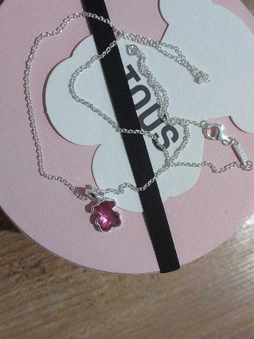 Lancuszek z misiem roz