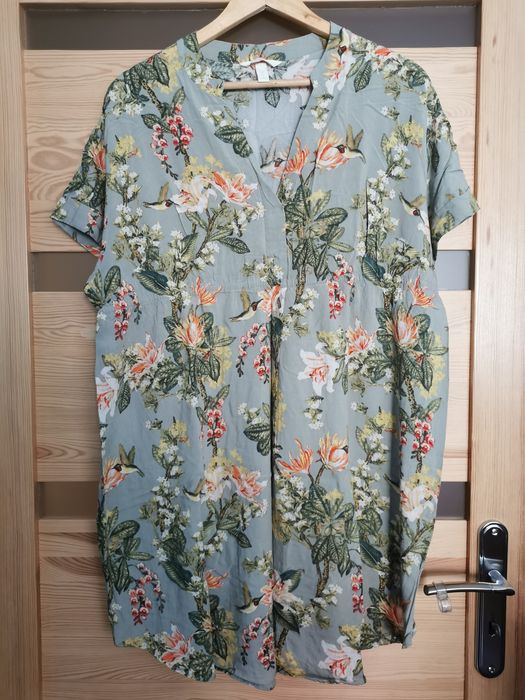 H&M Mama tunika ciążowa egzotyczne wzory L