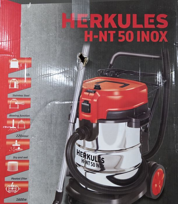 Nowy Odkurzacz na sucho i mokro Herkules H-NT50 Inox