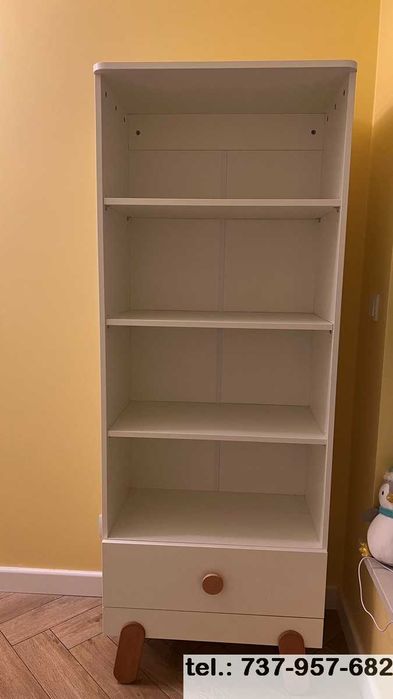 regał z półkami i szufladą Pinio Iga 186cm wys.