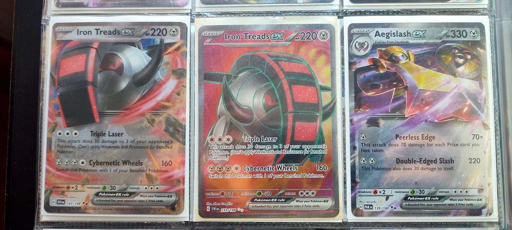 Cartas Pokémon Metal — Aegislash VMAX, Zacian ex, Dialga ex