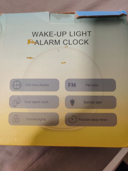 Relógio despertador candeeiro novo