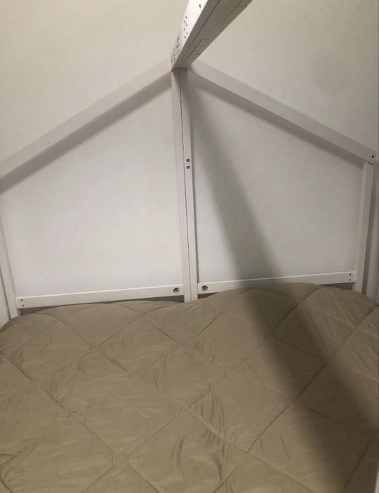cama infantil tipo casinha em Pinho maciço - branco
