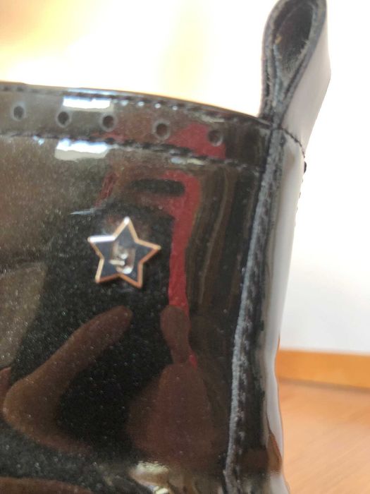 Botki, trapery włoskie LIUJO, lakierowana skóra, rozmiar 40