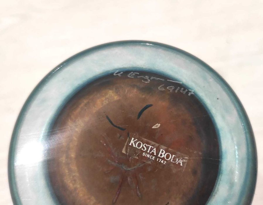 Kosta Boda Par Castiçal CanCan #69147 I Kjell Engman I Assinado