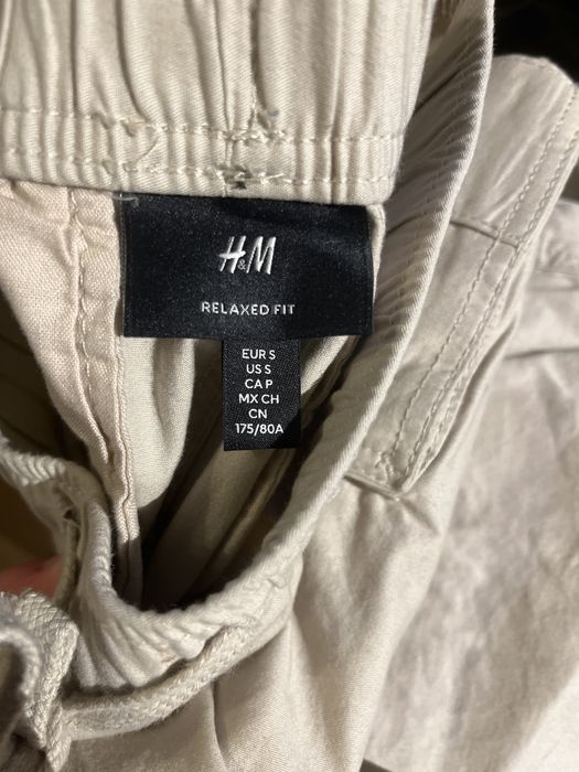 SPODNIE CARGO Relaxed Fit Beżowe