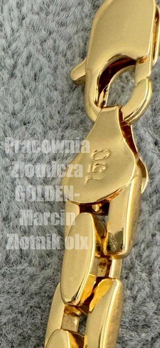 Złoty Łańcuszek Pozłacany z Próbą Splot Królewski Cartier łańcuch