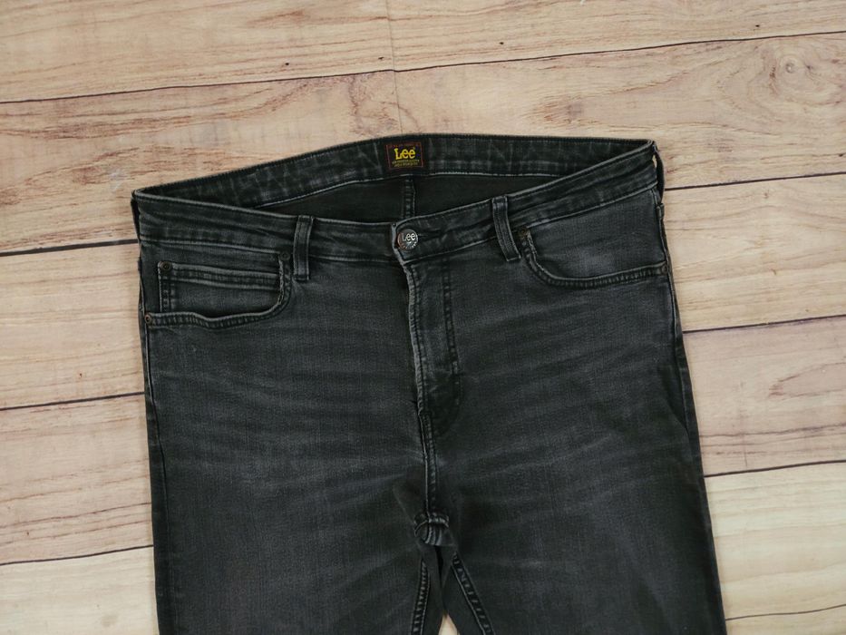 LEE Malone Spodnie Jeans Męskie Szare Skinny r. 34/34