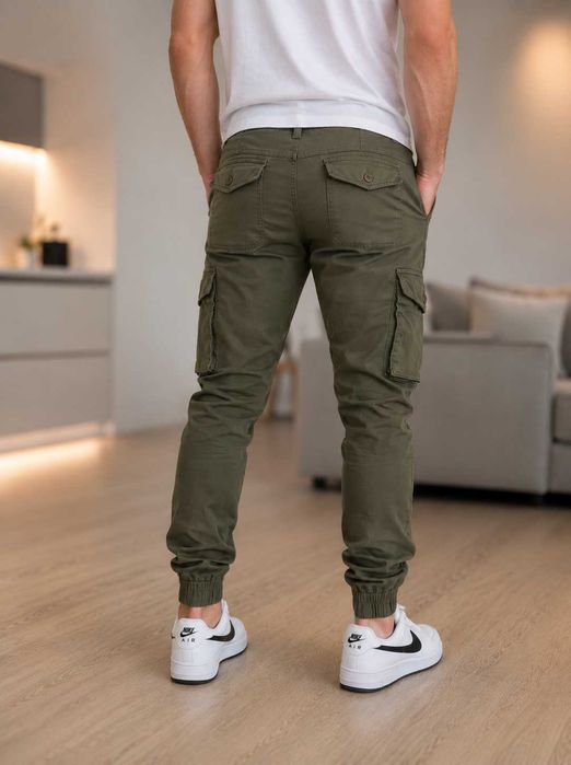 Джинси карго  хакі stretch Denim 32-36