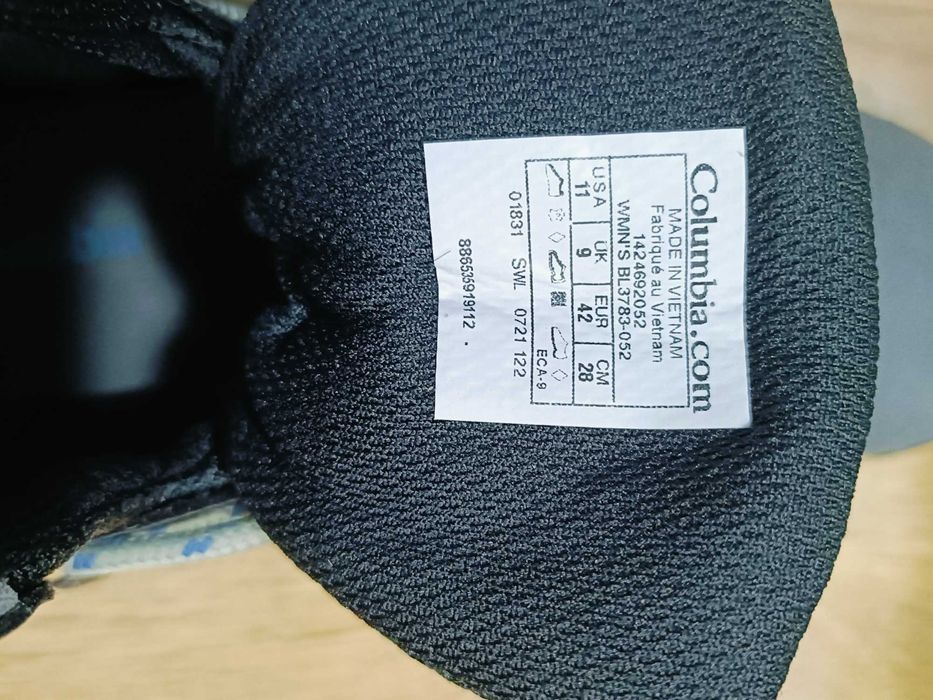Трекінгові демісезонні черевики Columbia 42-43р Коламбія