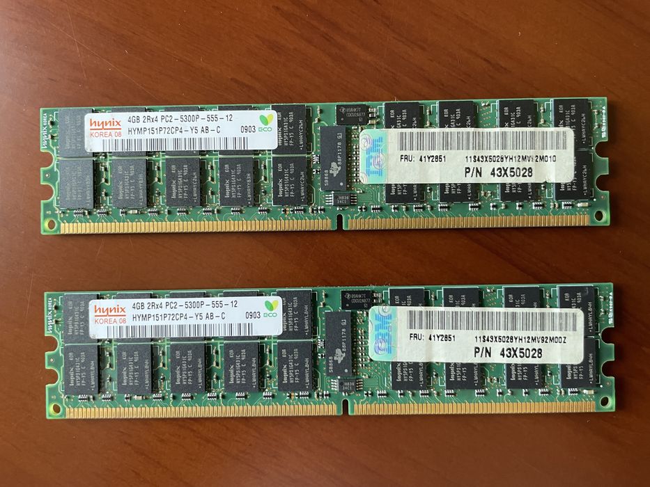 Серверна оперативна пам'ять Hynix 8GB DDR2 (2x4GB) PC2-5300P