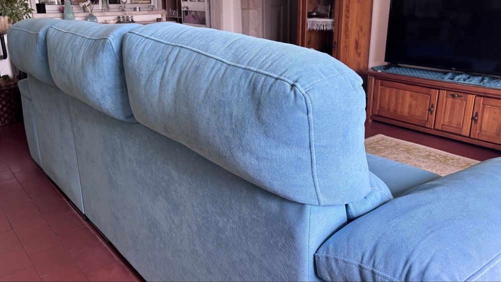 Sofa com chaise longue + 2 lugares