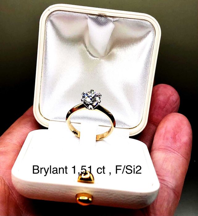 Pierścionek z Brylantem 1,51 ct