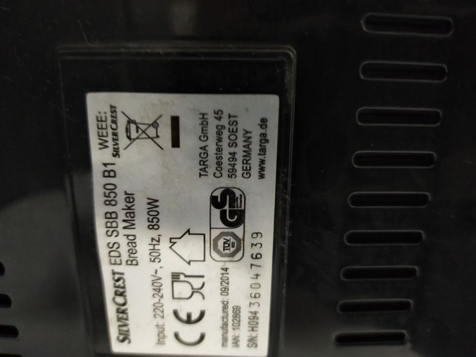 Máquina de fazer pão