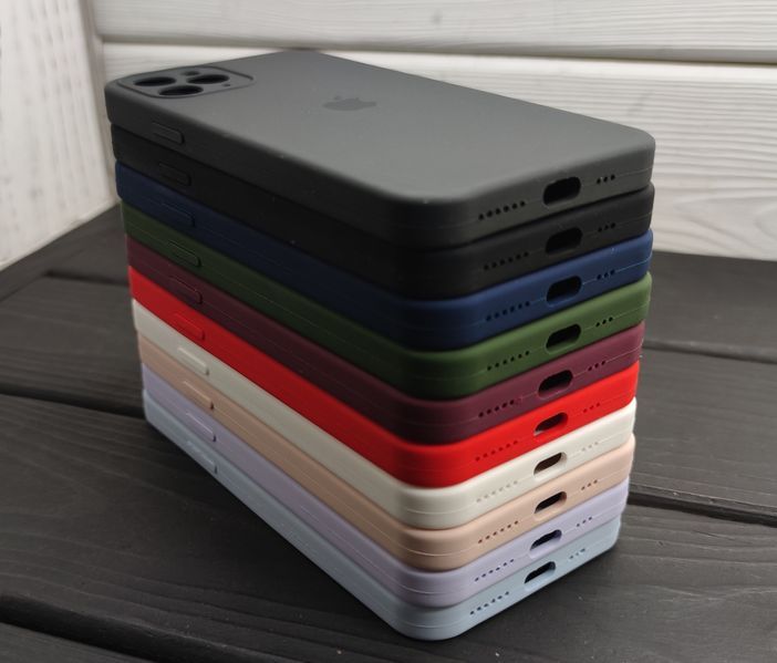 Чехол квадратный Silicone Case Full на iPhone 11 Pro/ 11 Pro Max Чохол