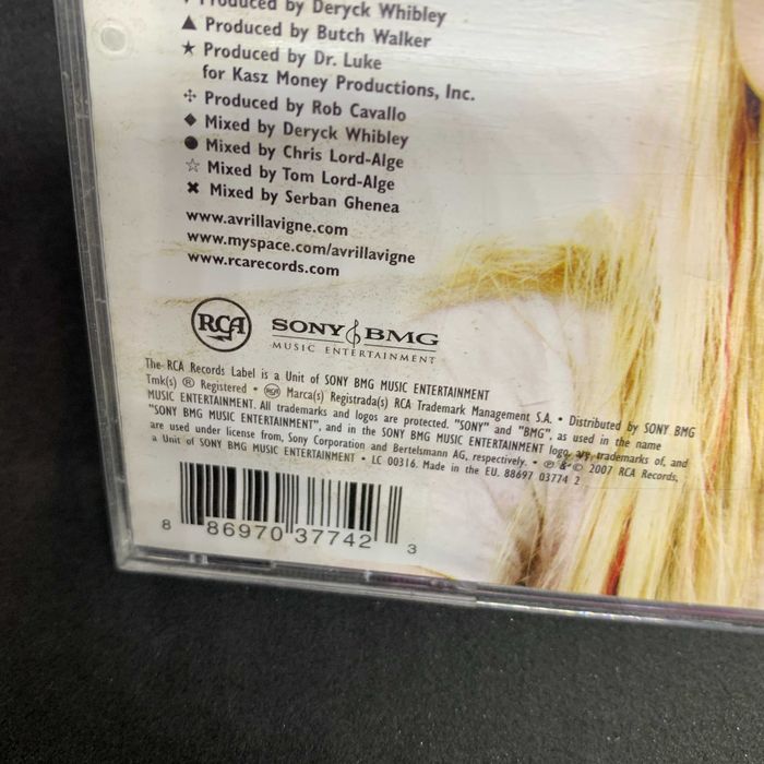 Фірмовий СД Avril Lavigne – The Best Damn Thing 2007 Sony BMG EU