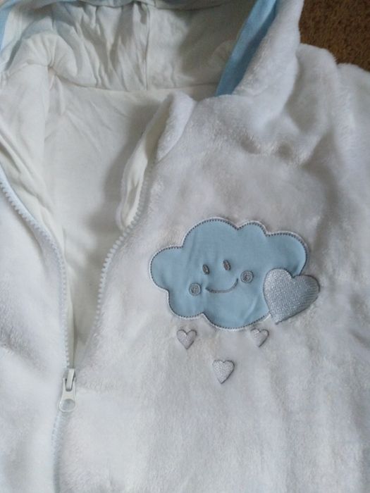 Плюшевий комбінезон з підкладкою, ріст 56 см
