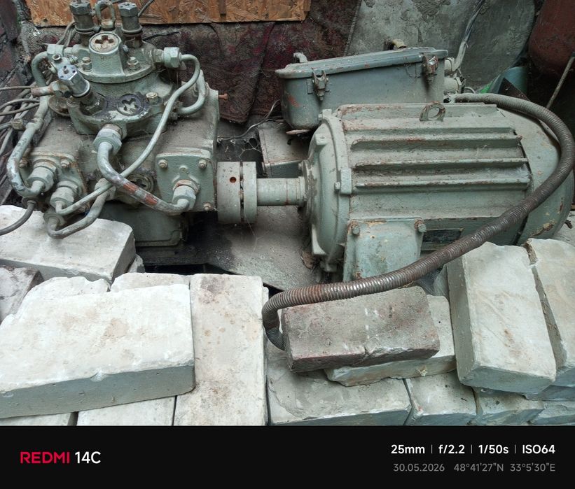 Компрессор высокого давления к2-150,давление 200 атм.для закачки газа метана в авто,