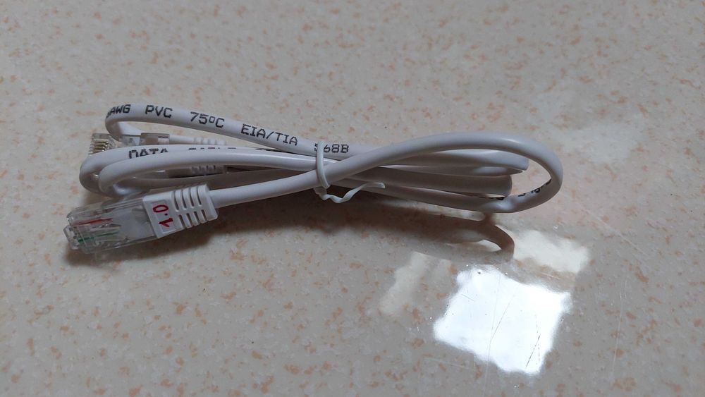 Cabos de rede com fichas rj45