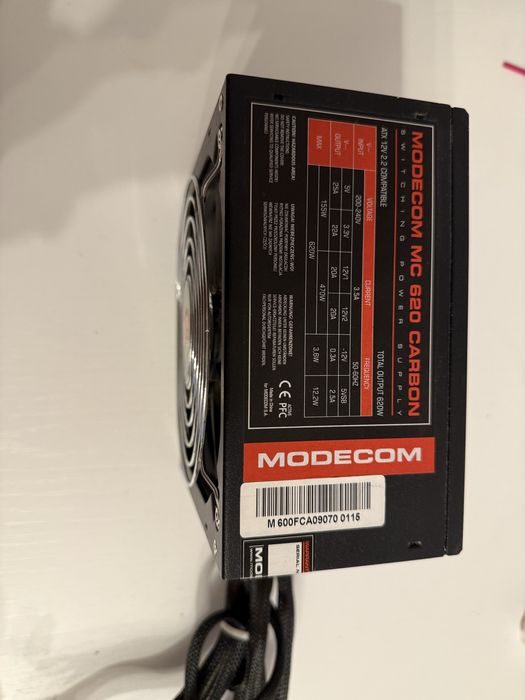 Zasilacz Modecom MC-620 Carbon 620W – sprawny
