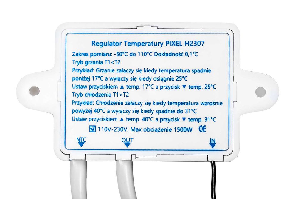 Sterownik TERMOSTAT Regulator +Przewód Grzejny 100W 12m Kabel Grzewczy
