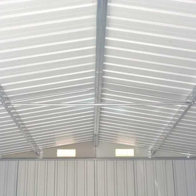 Vendo abrigo de jardim 257x580x181 cm metal cinzento