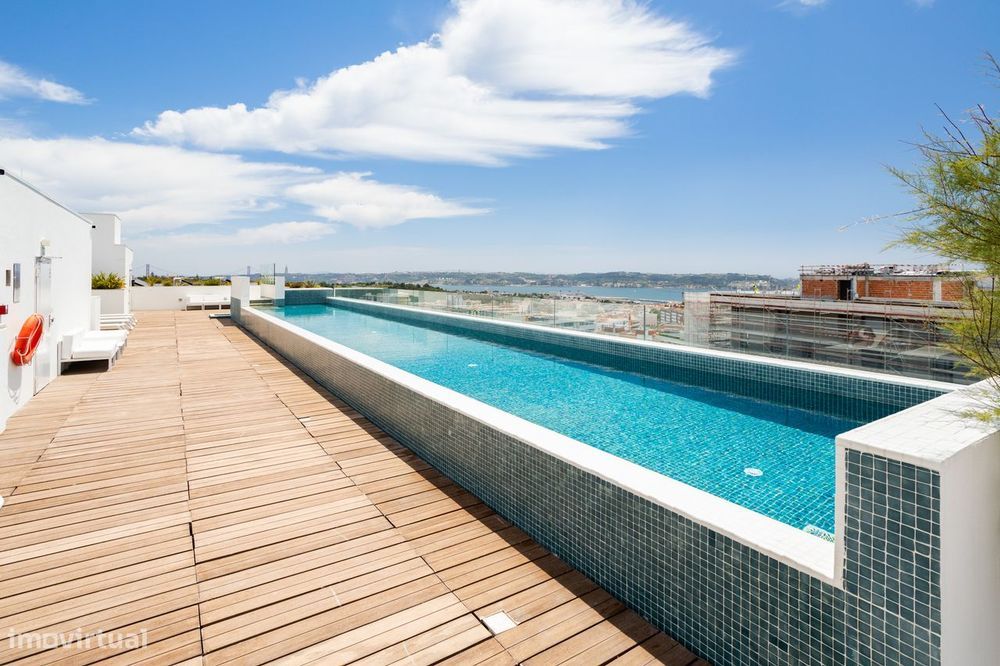 T3 de Luxo no Lotus Living com Vista Rio, Terraço, Piscina e 2 Estacio