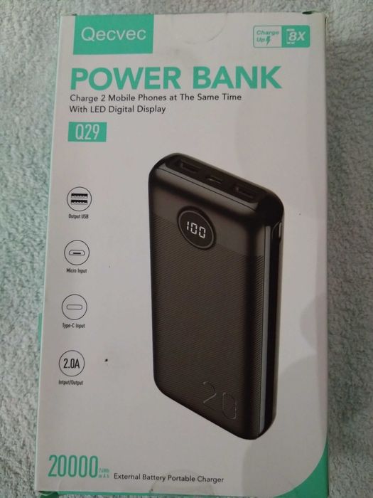 Oucvec powerbank 20000 mAh Nowy Wysyłka